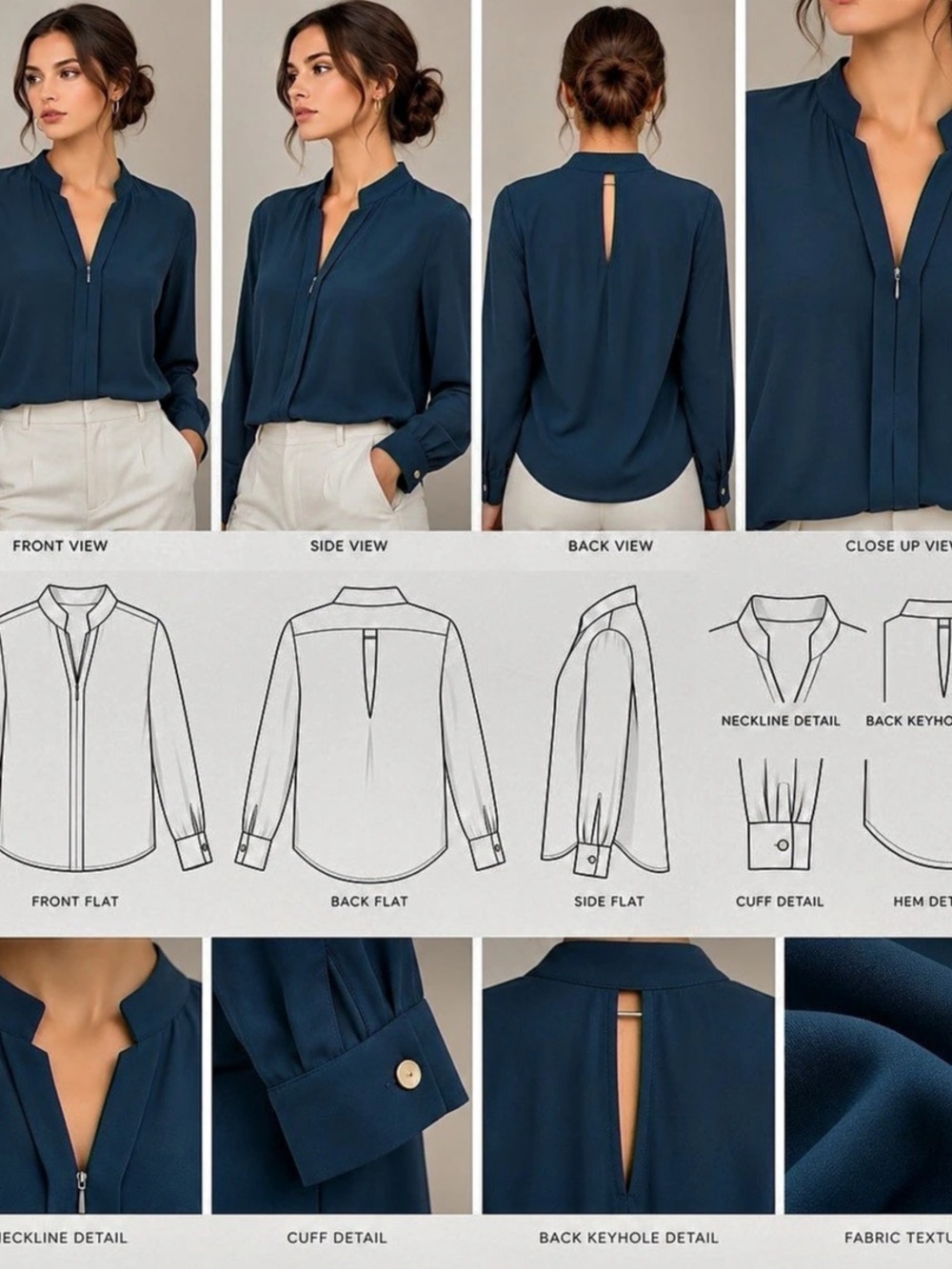 Women's Blue Blouse Like New